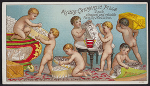 Trade card for Ayer's Cathartic Pills, Dr. J.C. Ayer & Co., Lowell, Mass., undated