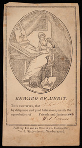 Reward of merit, person unknown, location unknown