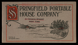 Catalog, Springfield Portable House Company, 50 Church Street, New York, New York