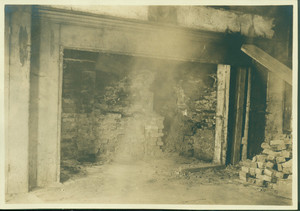 Interior view of the hearth, Boardman House, Saugus, Mass., undated