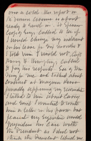 Thomas Lincoln Casey Notebook, November 1889-January 1890, 79, over a cold to report on
