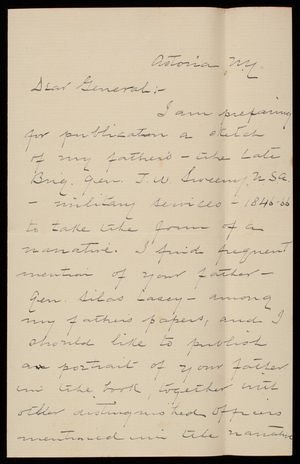 William M. Sweeny to Thomas Lincoln Casey, June 12, 1895