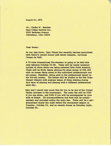 Letter from Mark H. McCormack to Clarke W. Bearden
