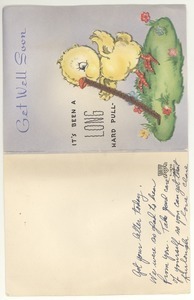 Get well card from Clare Dillon to Robert E. Dillon