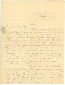 Letter from Frank F. Newth to Letitia Crane