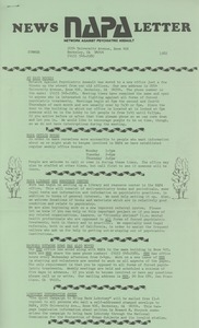 NAPA Summer 1982 newsletter