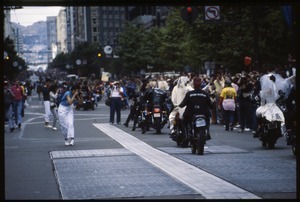 Motorcyclists in the San Francisco Pride Parade