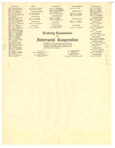 Kentucky Commission on Interracial Cooperation notepaper