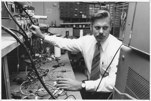 Alan W. Niedoroda working with electrical equipment