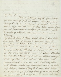 Letter from Sydney Howard Gay to Erasmus Darwin Hudson