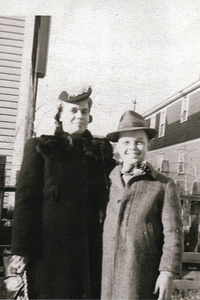 Violante Leite with her son, John