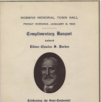 Banquet for Charles S. Parker