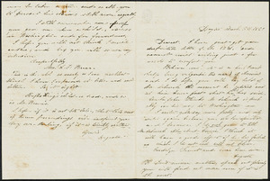 Letter from Augusta Bruen, Dayton, OH to Luther Bruen, 1861 March 15