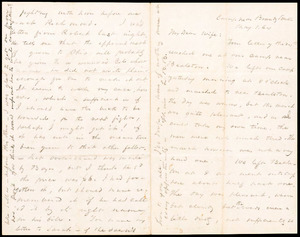 Letter from Luther Bruen, Camp near Brandy Station, VA to Augusta Bruen, 1864 May 1