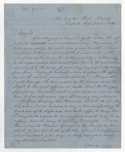 Letter by Gen. G. T. Beauregard to Gen. Samuel Cooper (copy)