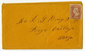 Correspondence by Leander Gage King from Camp Near Falmouth, Virginia, 1863 March - April