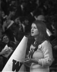 A female cheerleader, 1970