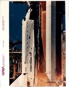 Liftoff of the Shuttle Challenger for STS 51-L Mission (2)