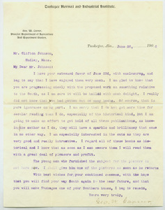 June 26, 1902 letter from George Washington Carver