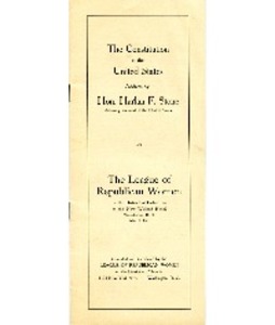 Address about the Constitution by Harlan Fiske Stone