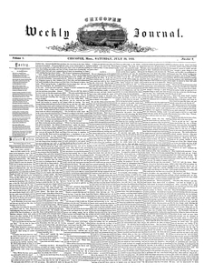 Chicopee Weekly Journal, July 30, 1853