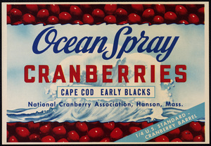 Ocean Spray Cranberries -Cape Cod Early Blacks