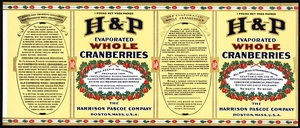 H & P Evaporated Whole Cranberries