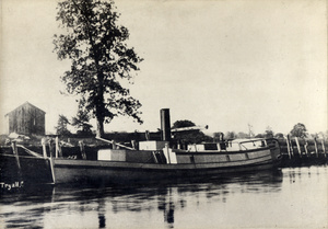 Steam boat Tryall on the Taunton River