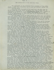 National Trap Court Case Documents 1952