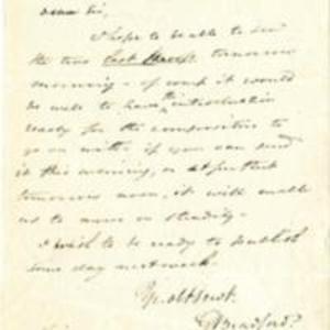 Letters to John C. Warren from Bradford