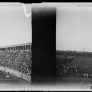 Harvard Stadium during a game