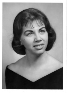 Miss Suffolk Contest candidate Paula Brown at Suffolk University, 1961