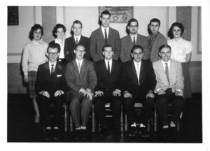 Members of Suffolk University's Science Club, 1961