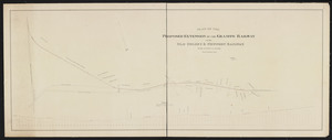 Plan of the proposed extension of the Granite Railway to the Old Colony & Newport Railway / S.L. Minot, engineer.