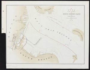 [Plans of the South Bay]. Map A. Plan for the occupation of the South Boston flats