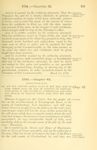 1784 Chap. 0062 An Act For Opening Sluice Ways In The Mill Dam Or Dams Which Have Or May Be Erected On Presumpscut River, In The County Of Cumberland, And Upon Any Stream Or Streams Which Fall Into The Same River.