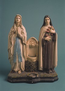 Statuette of Our Lady of Lourdes and St. Thérèse de Lisieux