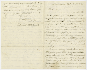 Edward Hitchcock letter to Henry J. Van-Lennep, 1862 February 3