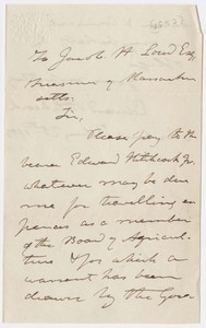 Edward Hitchcock letter to Jacob Loud, 1853 February 25