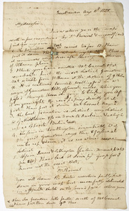 Benjamin Silliman letter to Edward Hitchcock, 1822 August 2