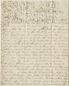 Orra White Hitchcock and Catharine Hitchcock letter to Mary Hitchcock, 1843 December 18