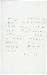 Emily Dickinson letter to Mrs. Mabel Loomis Todd