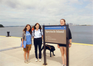 Our first day learning about Spectacle Island