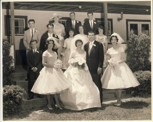 Wedding photo of Perry family