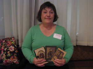 Kathleen Sullivan at the Irish Immigrant Experience Mass. Memories Road Show