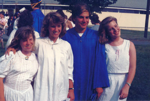 Wayland High School graduation 1986