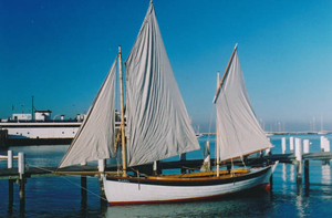 Nomans land boat, Mabel, built for Vineyard Voyagers