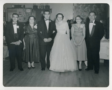 Day of the wedding, 1957