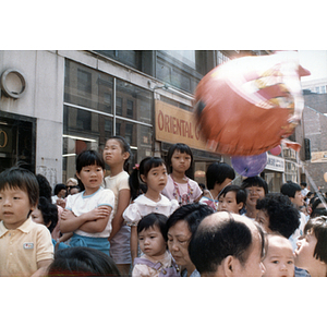 Children celebrating the August Moon Festival in Boston's Chinatown