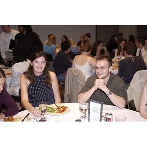 Two students at the Student Activities Banquet